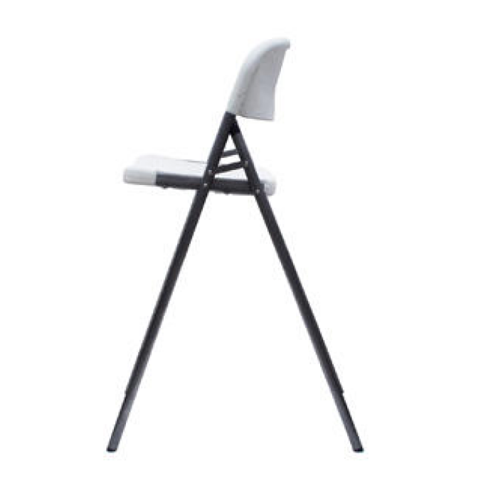 Folding bar stool - white